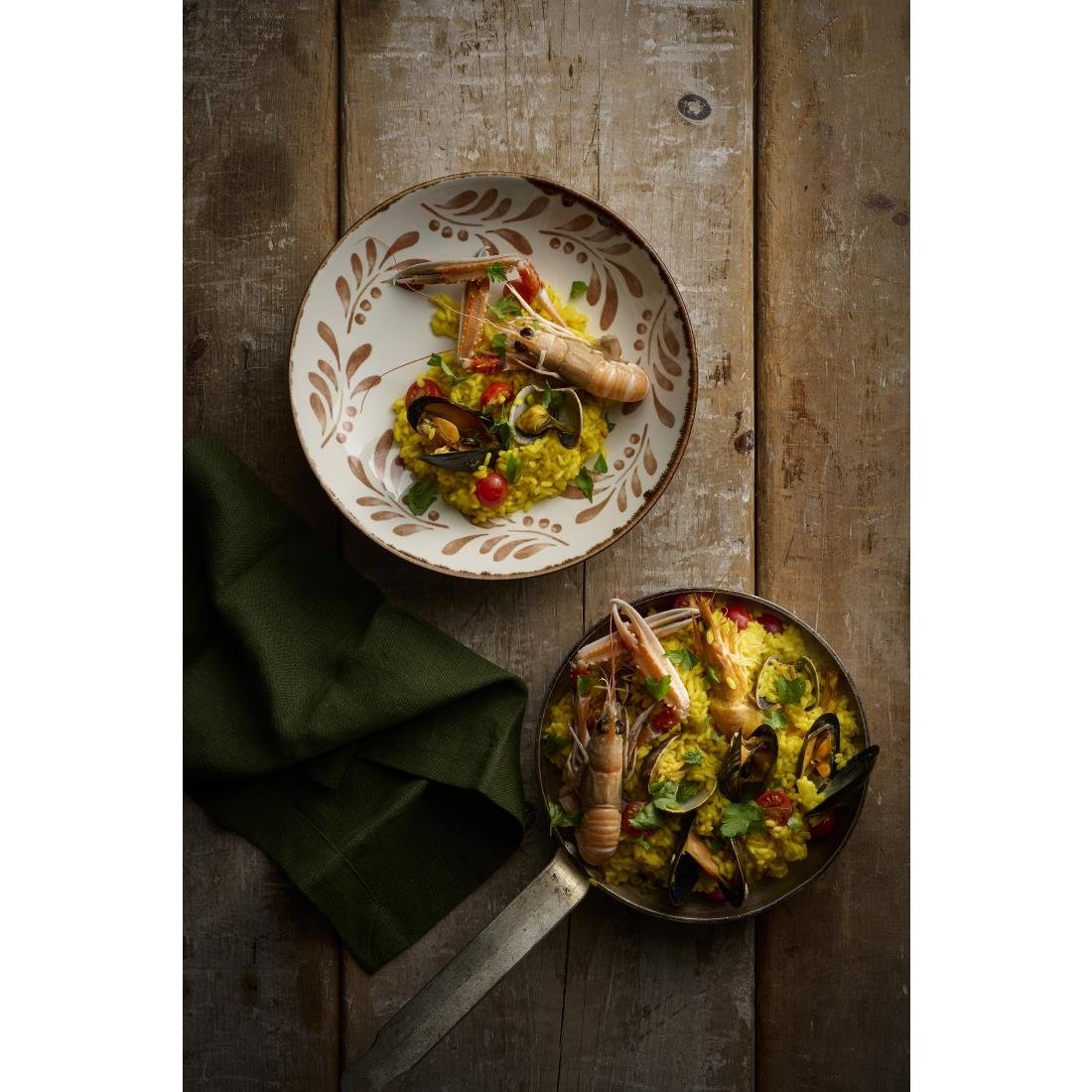 Dudson Harvest Mediterranean Terracotta Coupe Bowls 247mm (12 Pack)