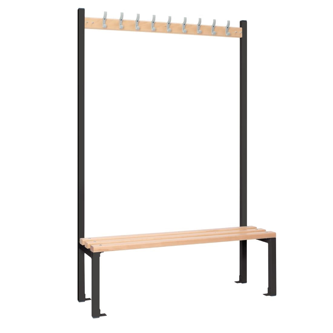 Single-sided Island Seating Black 1200mm