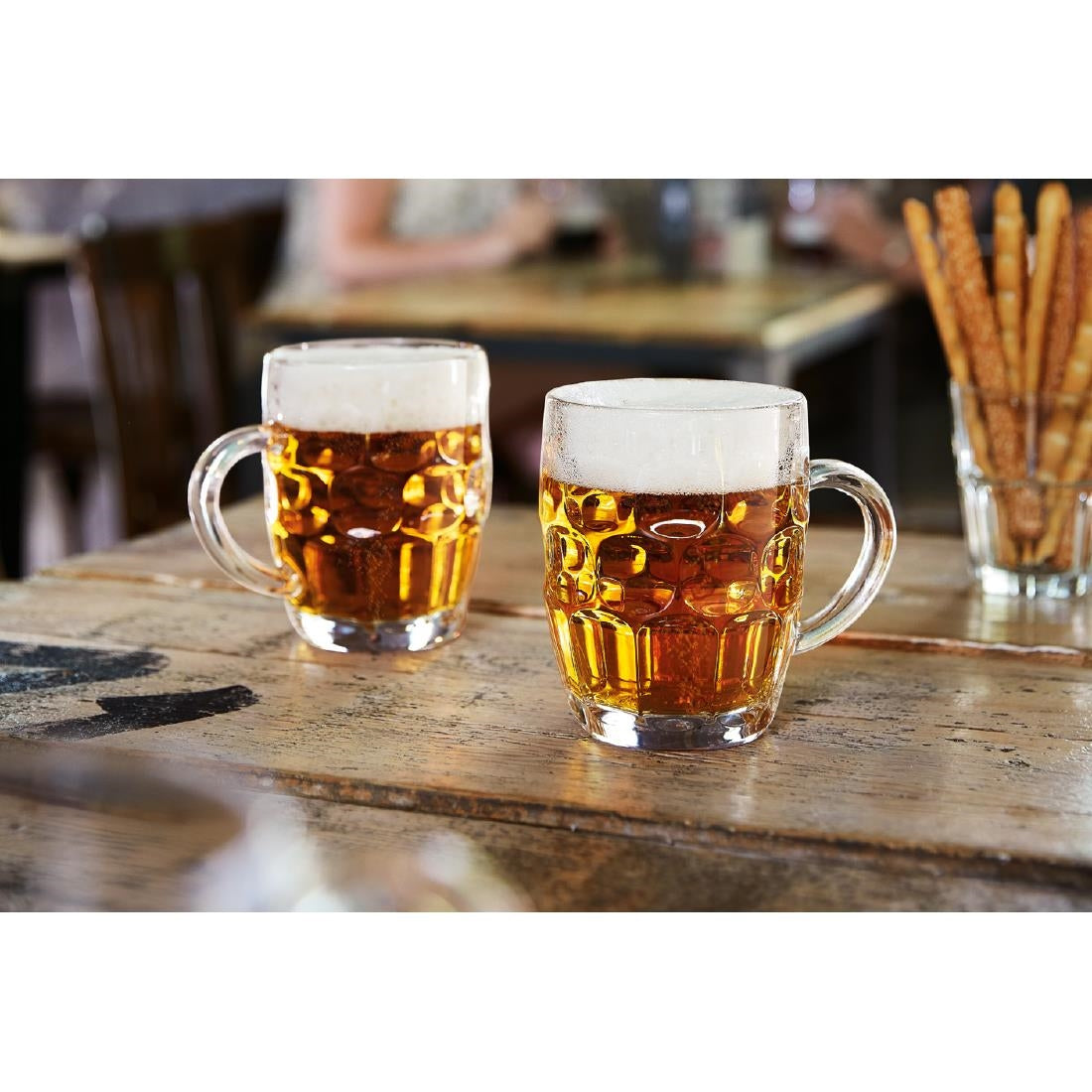 Arcoroc Britannia Dimpled Panelled Tankards 285ml (36 Pack)