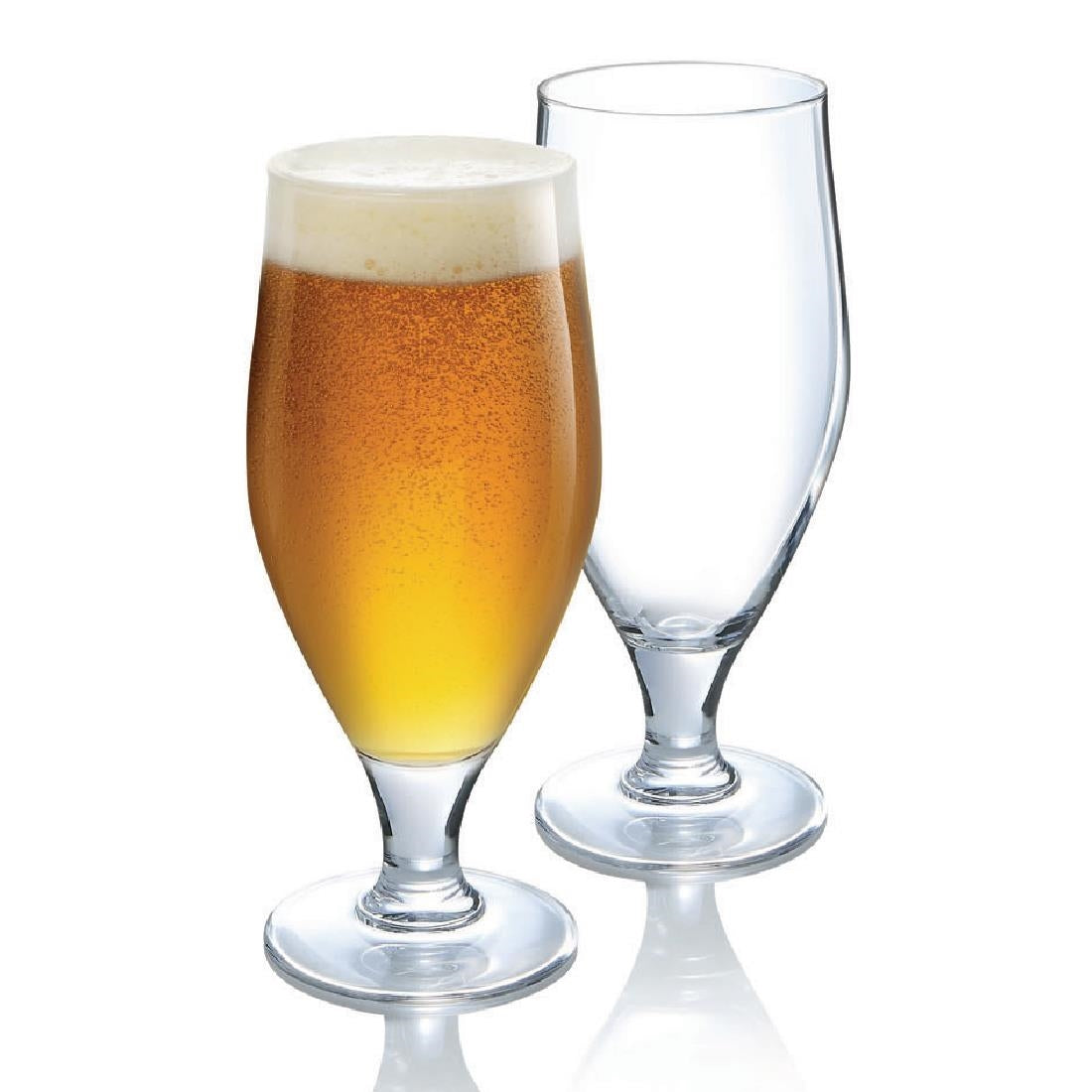 Arcoroc Cervoise Stem Beer Glasses 320ml (24 Pack)