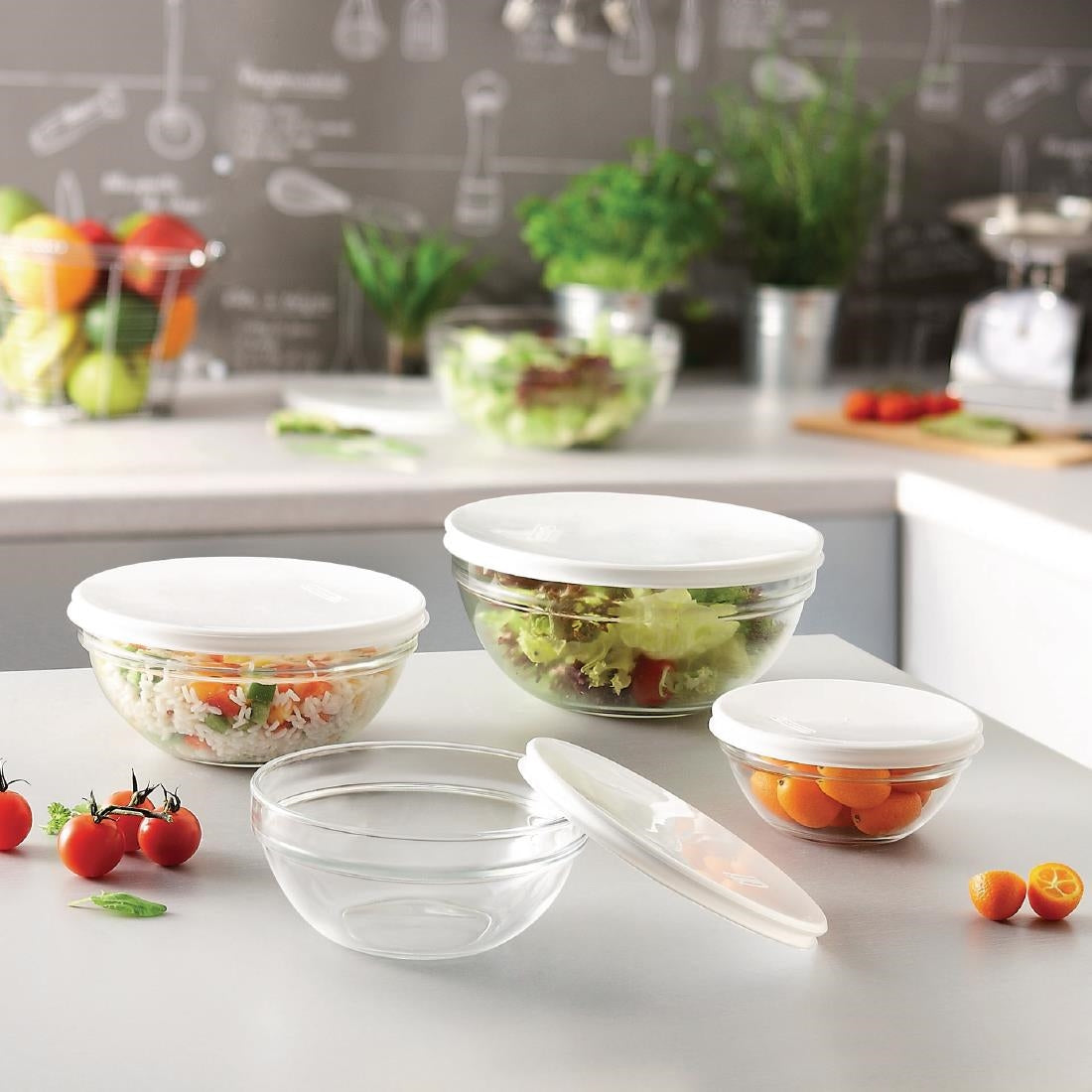 Luminarc Empilable Bowls & Lids 230mm (6 Pack)