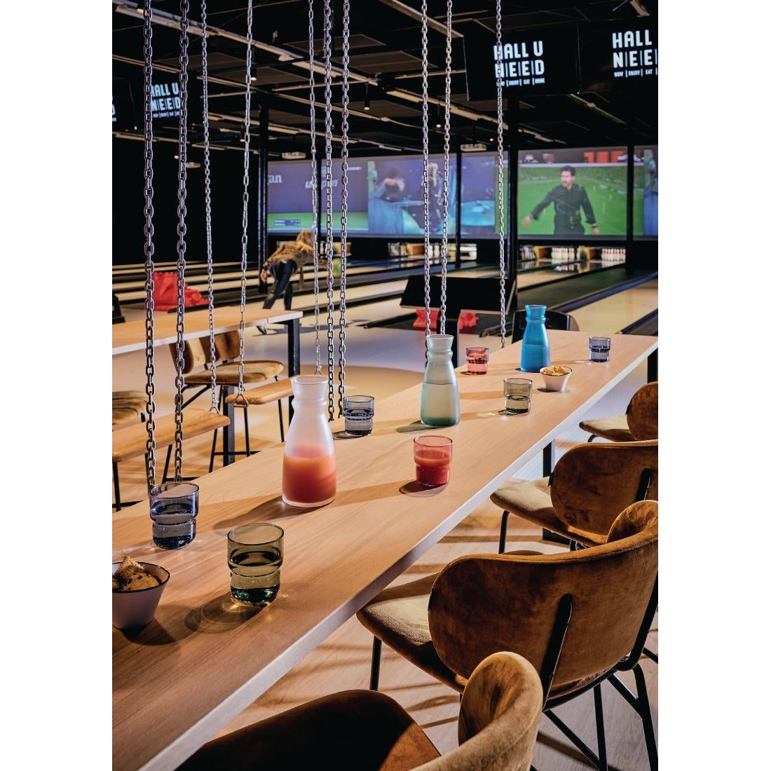 Arcoroc Fluid Colours Green Carafes 750ml (6 Pack)