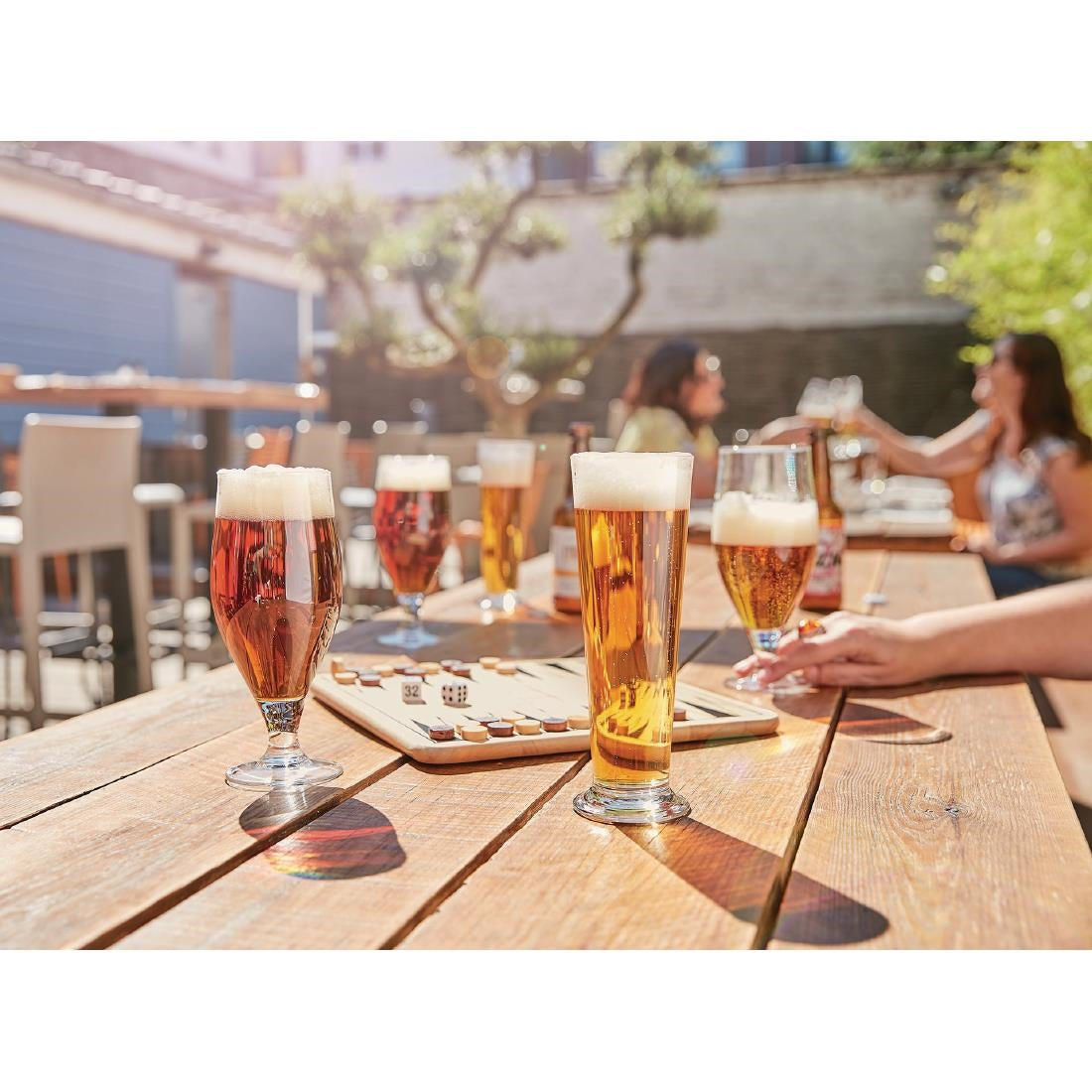 Arcoroc Linz Pilsner Beer Glasses 390ml (24 Pack)