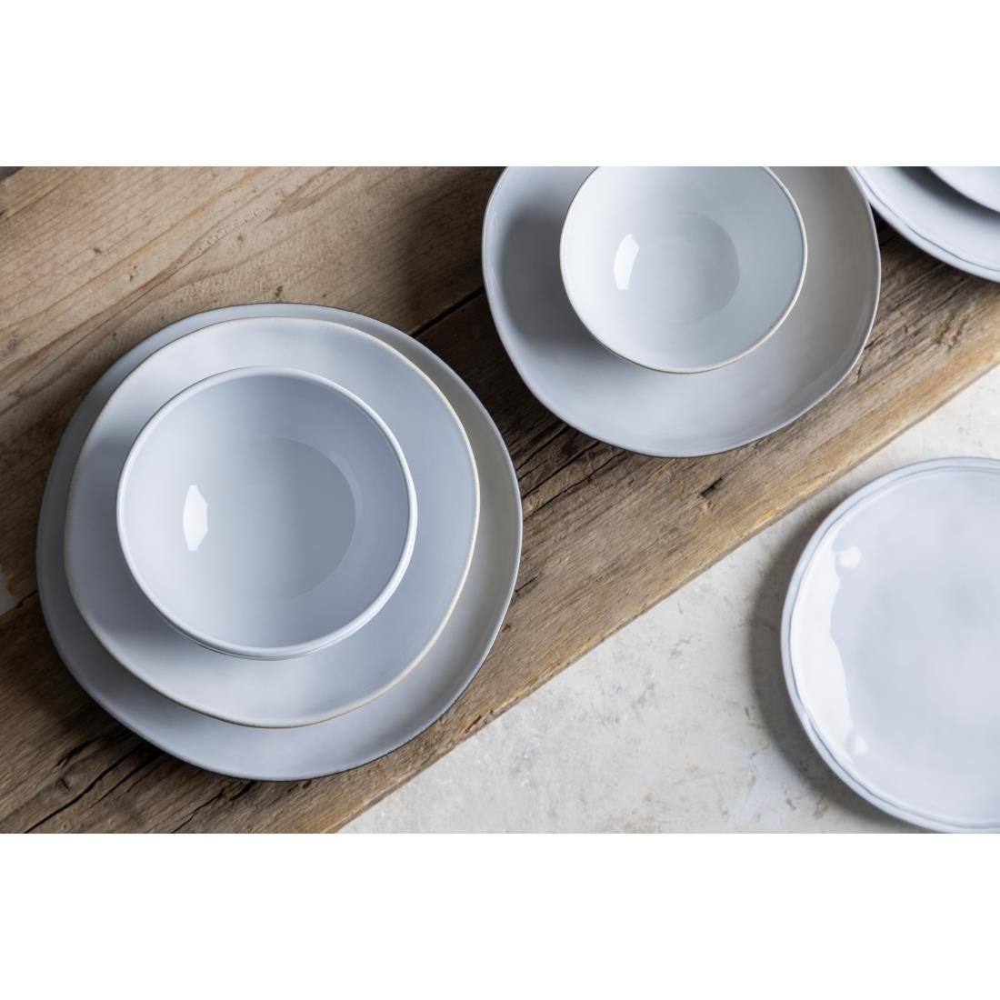 Olympia Raw Recycled Clay Deep Bowls Natural 140mm (6 Pack)