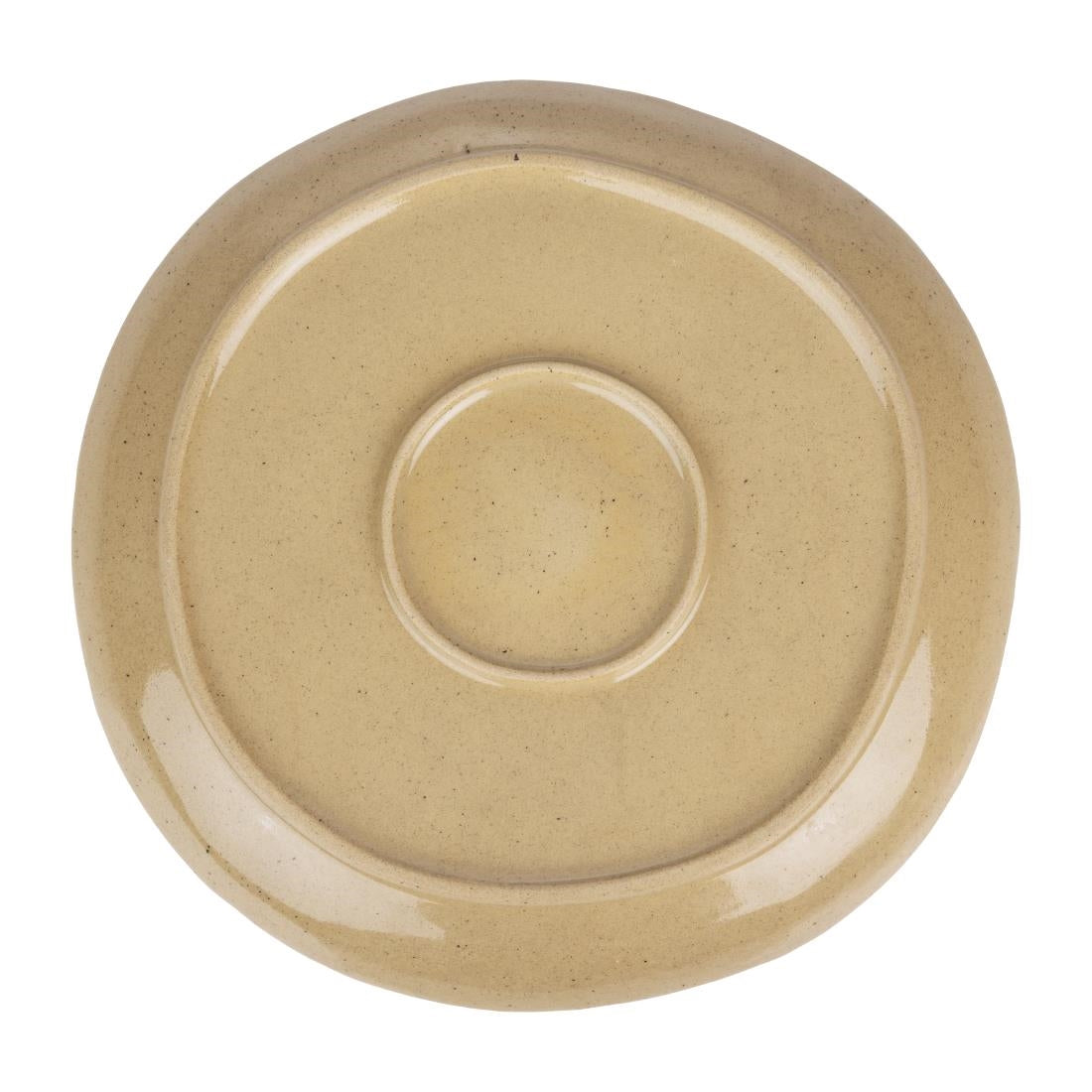 Olympia Raw Recycled Clay Coupe Plates Natural 260mm (6 Pack)