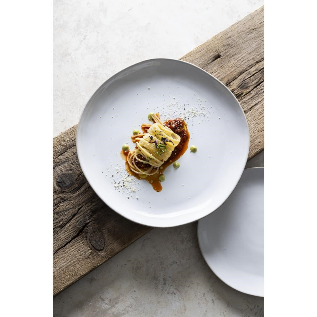 Olympia Raw Recycled Clay Coupe Plates Natural 260mm (6 Pack)