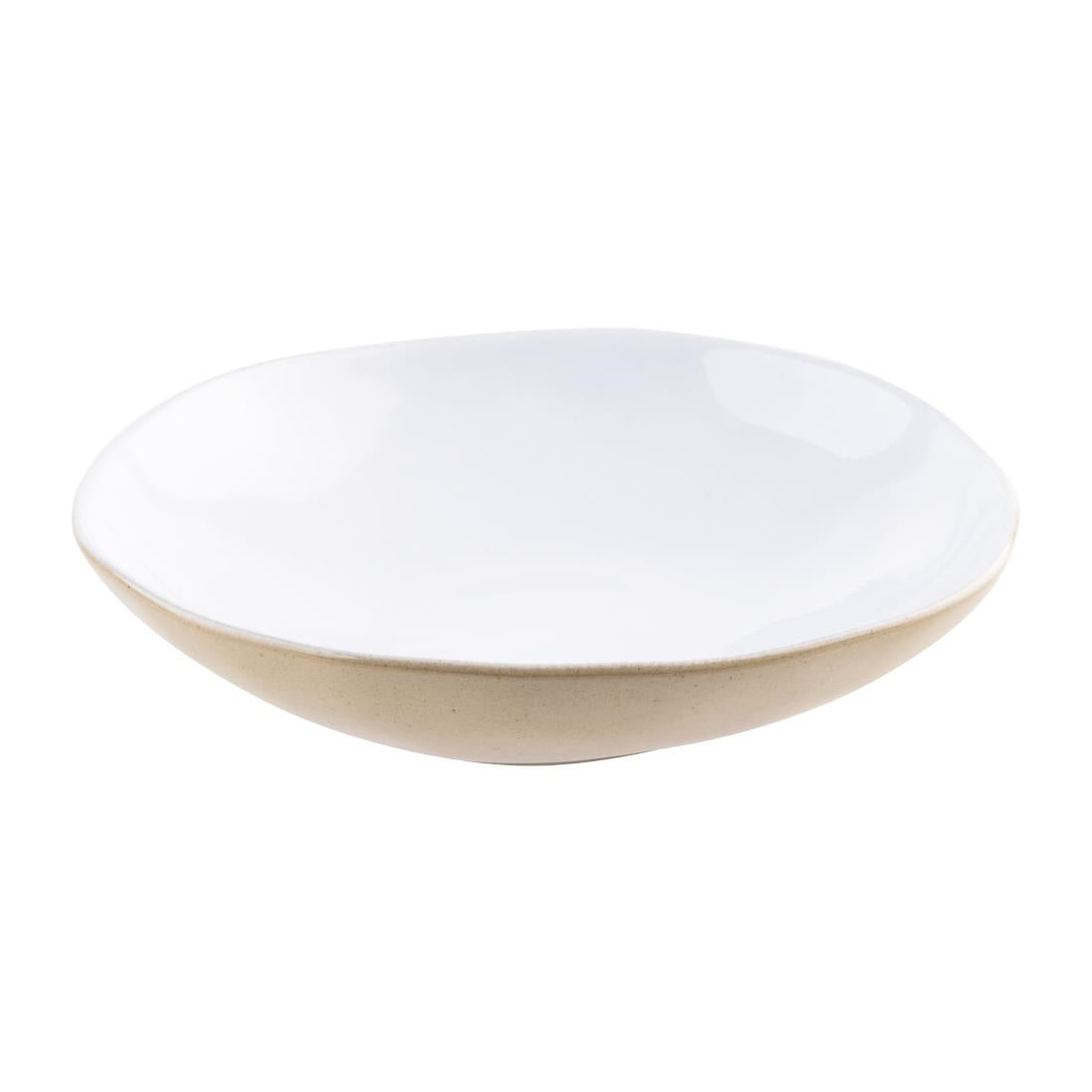 Olympia Raw Recycled Clay Coupe Bowls Natural 230mm (6 Pack)