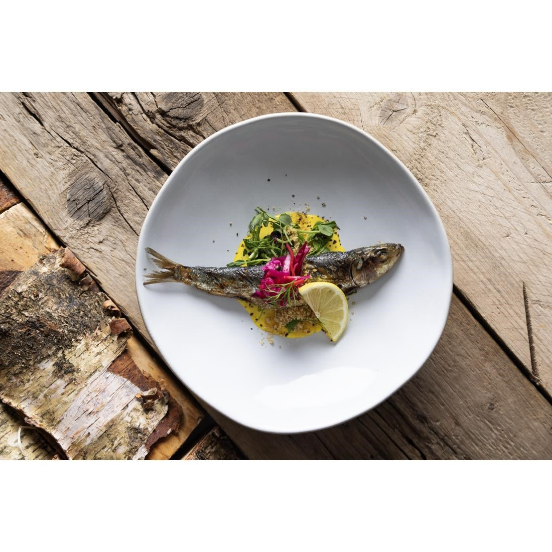 Olympia Raw Recycled Clay Coupe Bowls Natural 230mm (6 Pack)