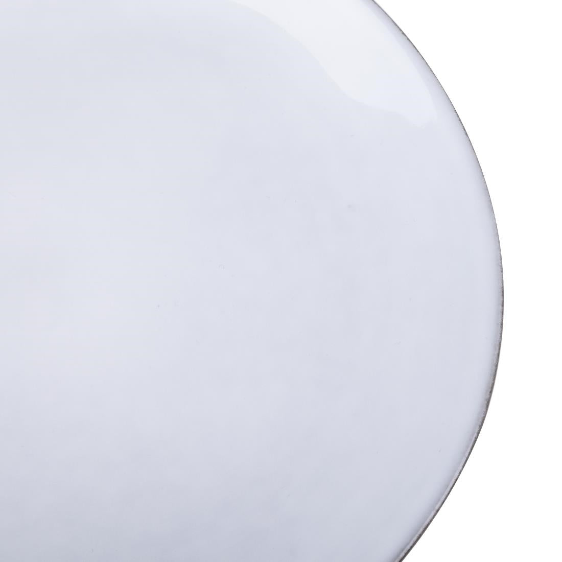 Olympia Raw Recycled Clay Coupe Plates Charcoal 220mm (6 Pack)