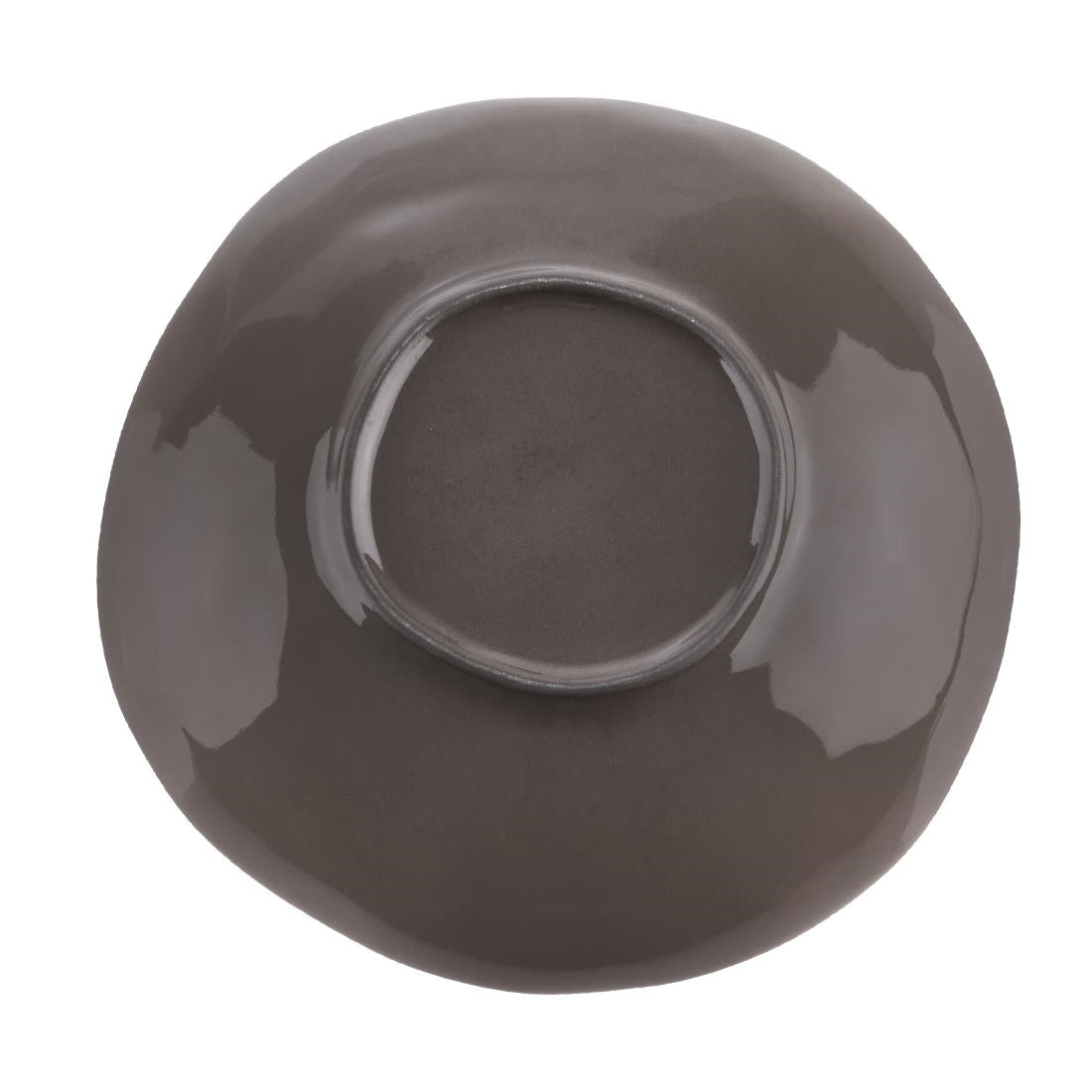 Olympia Raw Recycled Clay Coupe Bowls Charcoal 230mm (6 Pack)