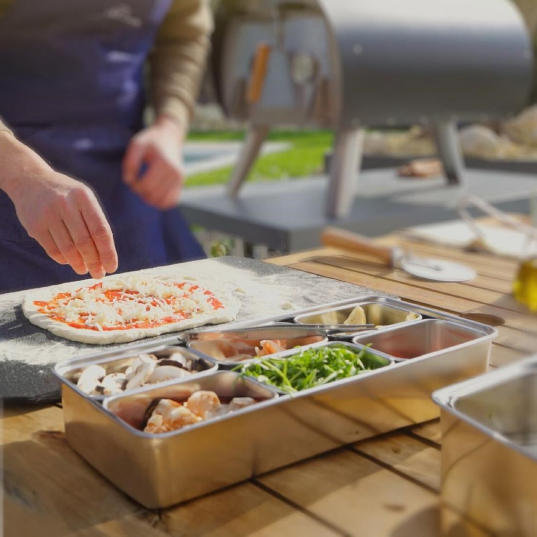 Louis Tellier Japanese Container with Six Compartments 328x148x63mm