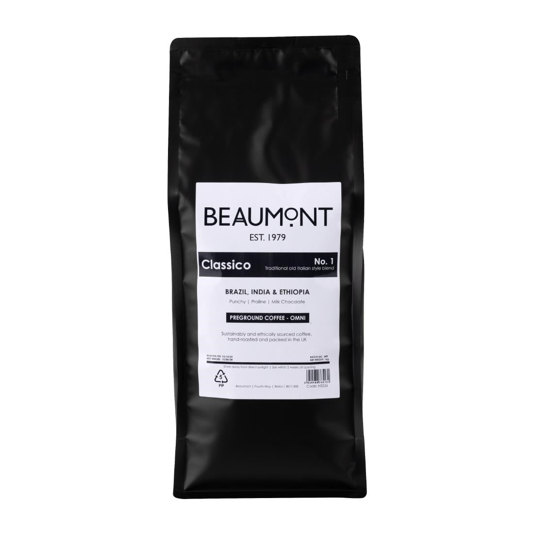 Beaumont No.1 Classico Coffee Omni Grind 1kg