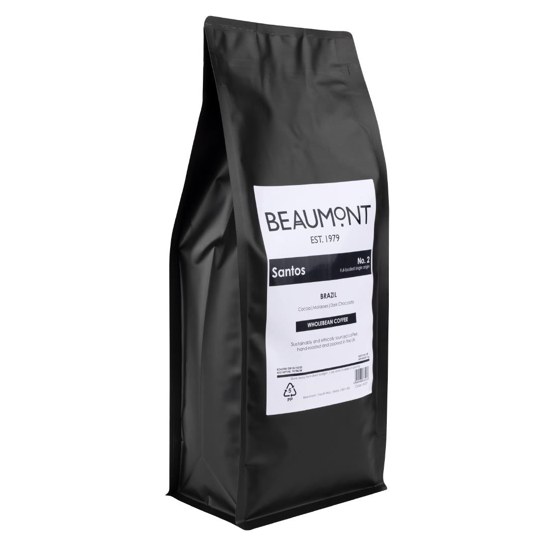 Beaumont No.2 Santos Coffee Beans 1kg