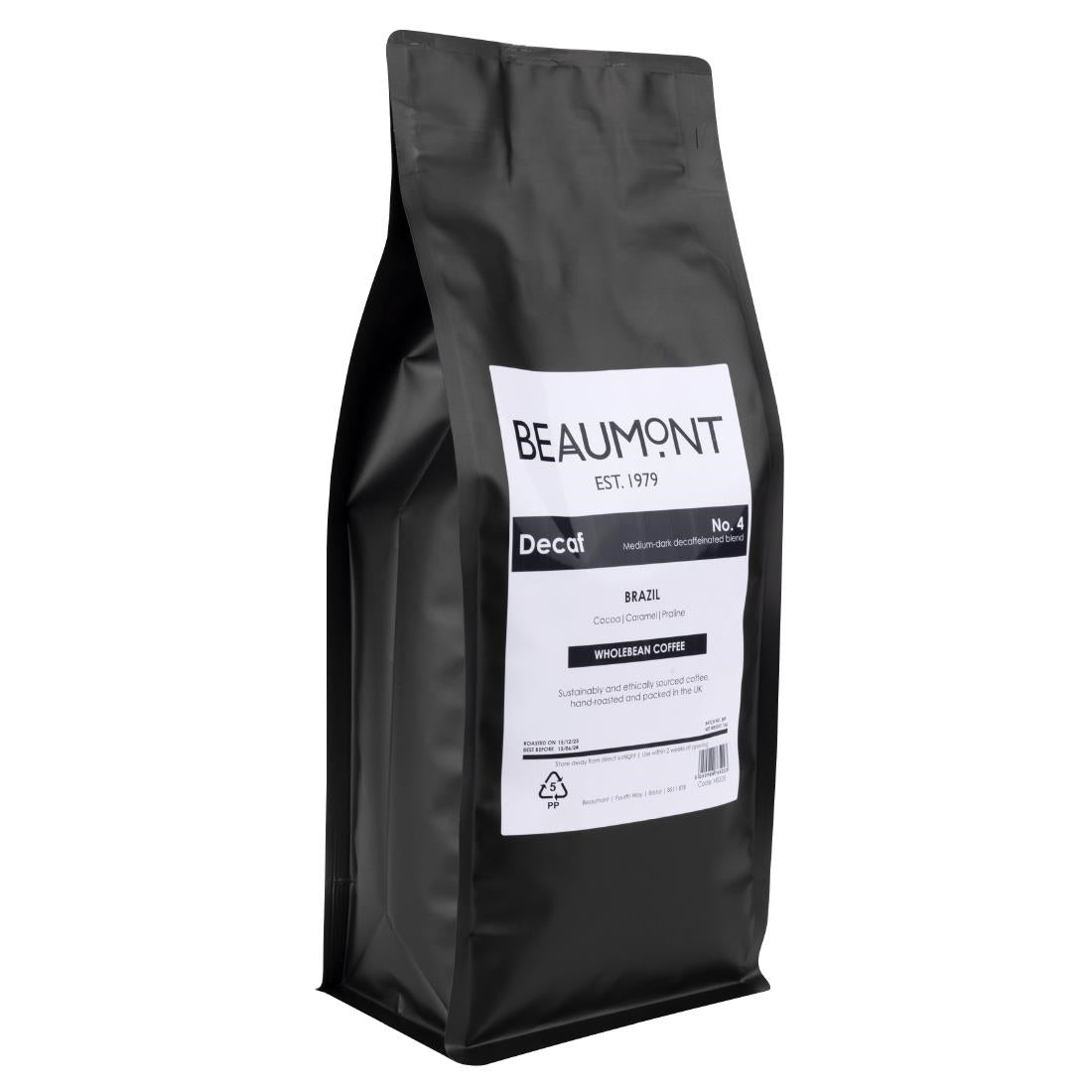 Beaumont No.4 Decaf Coffee Beans 1kg