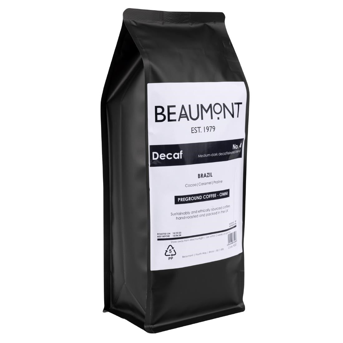 Beaumont No.4 Decaf Coffee Omni Grind 500g
