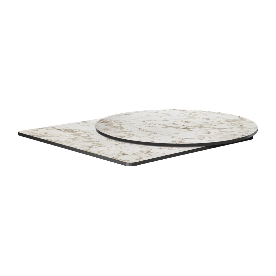 Extrema Round Carrara Marble Table Top 600mm