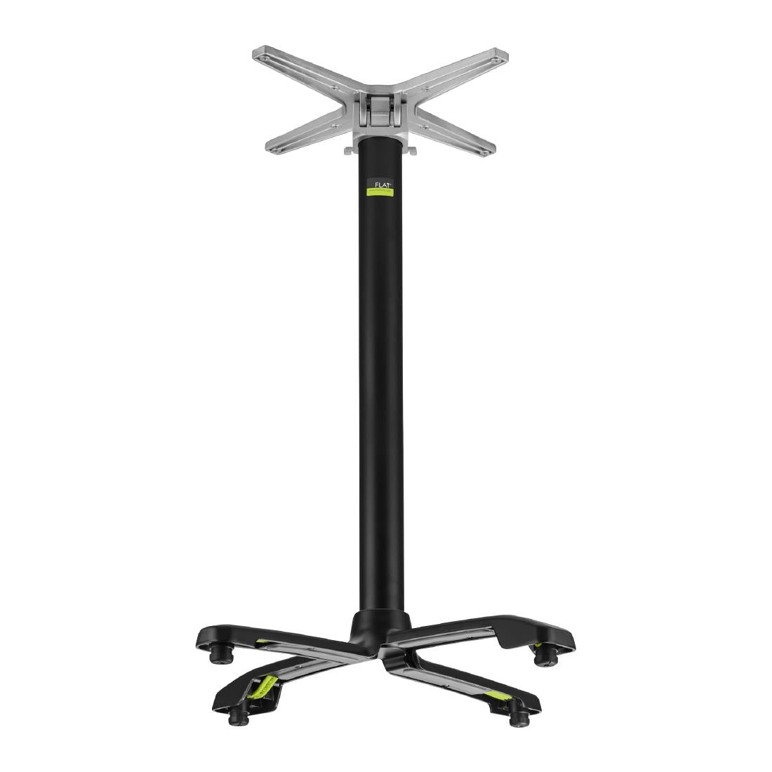 FLAT Auto Adjust SX26 Bar Height Table Base Black FlipTop