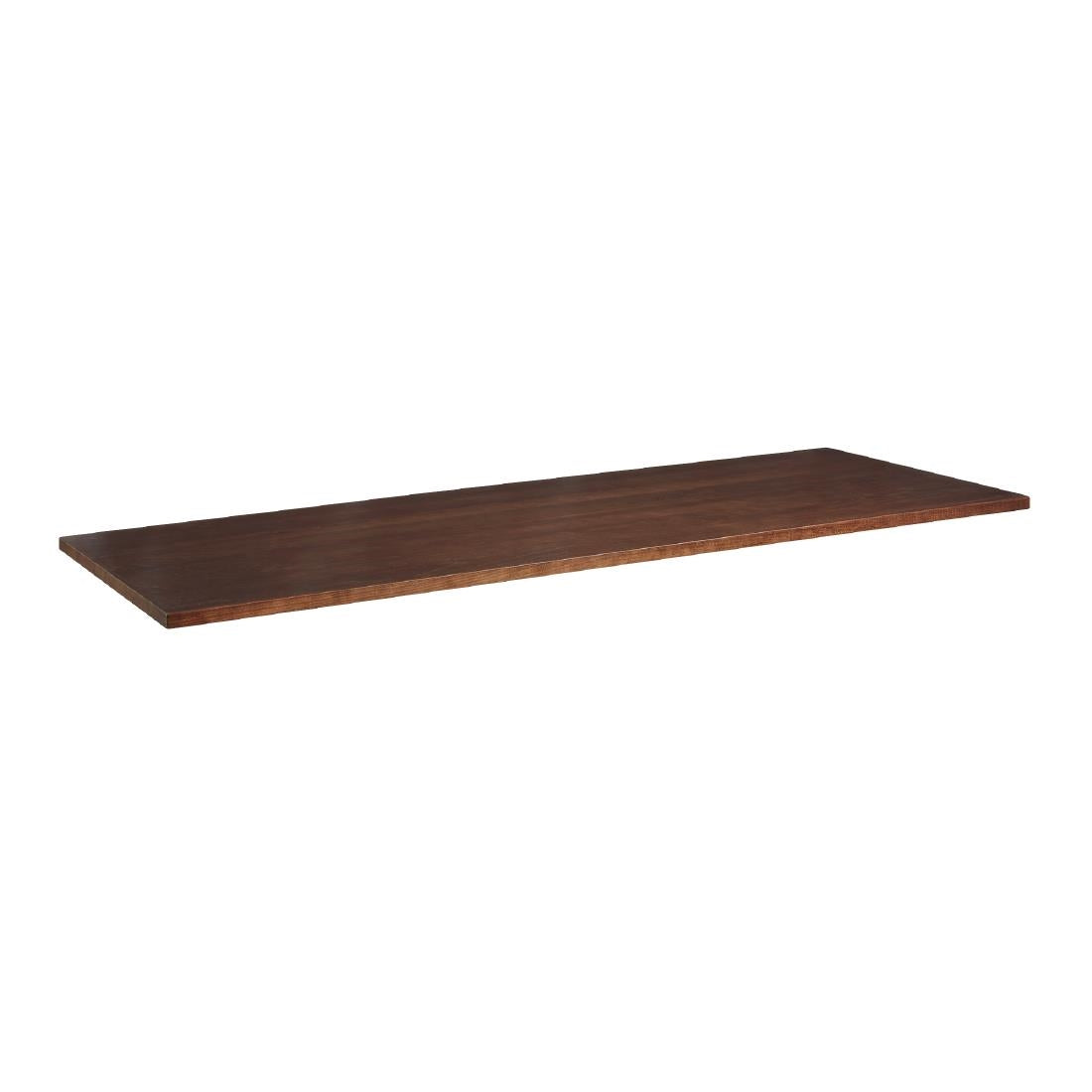 Solid Ash Dark Walnut Rectangular Table Top 1200x700mm