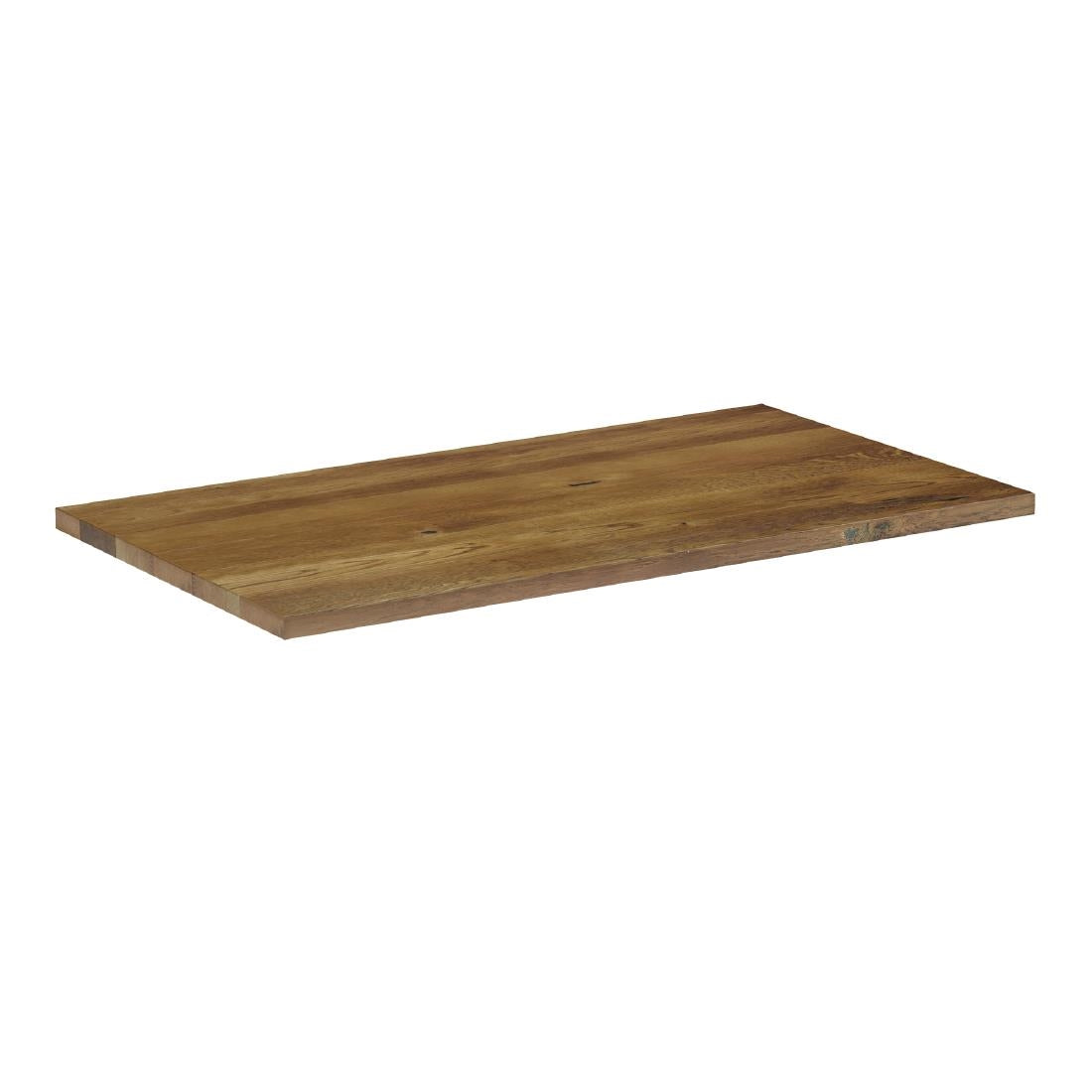 Solid Oak Natural Rectangular Table Top 1200x700mm