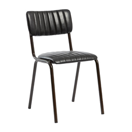 Tavo Stacking Side Chairs Vintage Black (2 Pack)