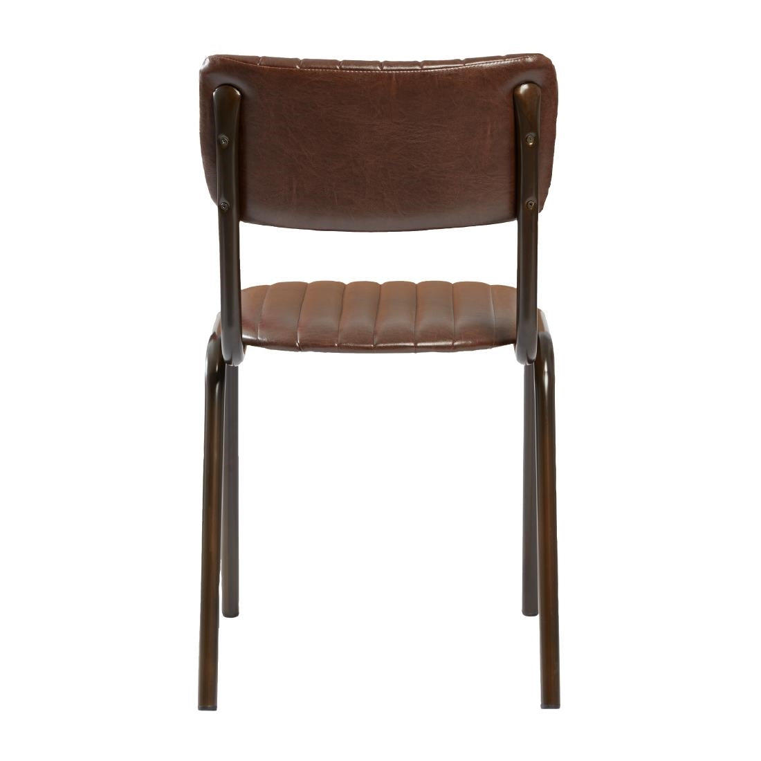 Tavo Stacking Side Chairs Vintage Brown (2 Pack)
