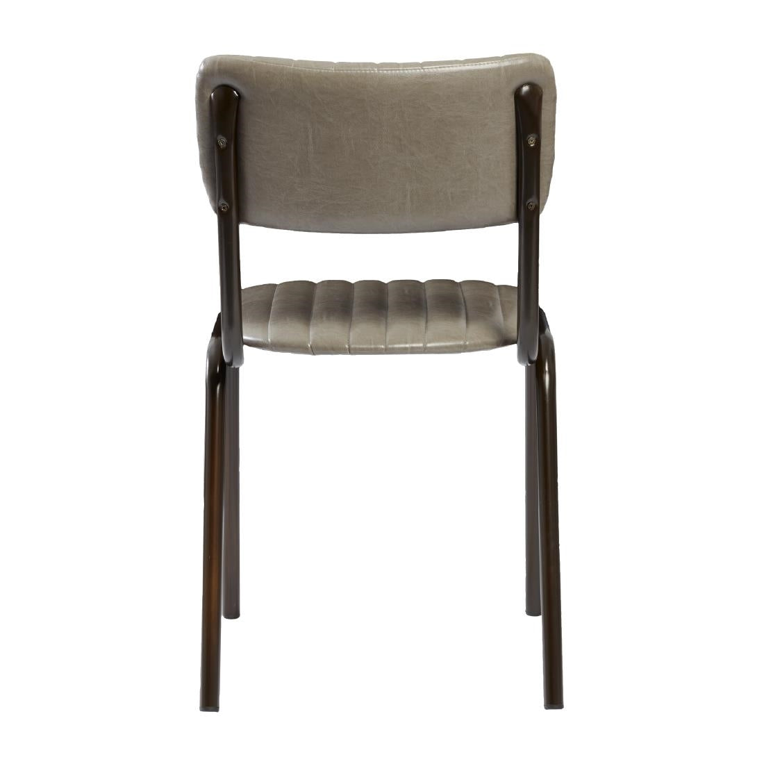 Tavo Stacking Side Chairs Vintage Dark Grey (2 Pack)