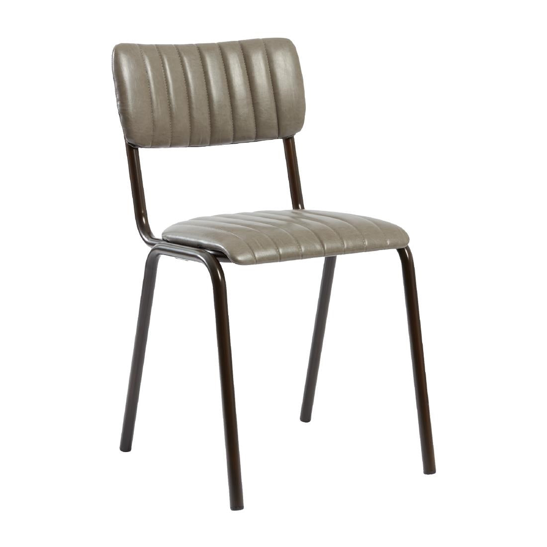 Tavo Stacking Side Chairs Vintage Dark Grey (2 Pack)
