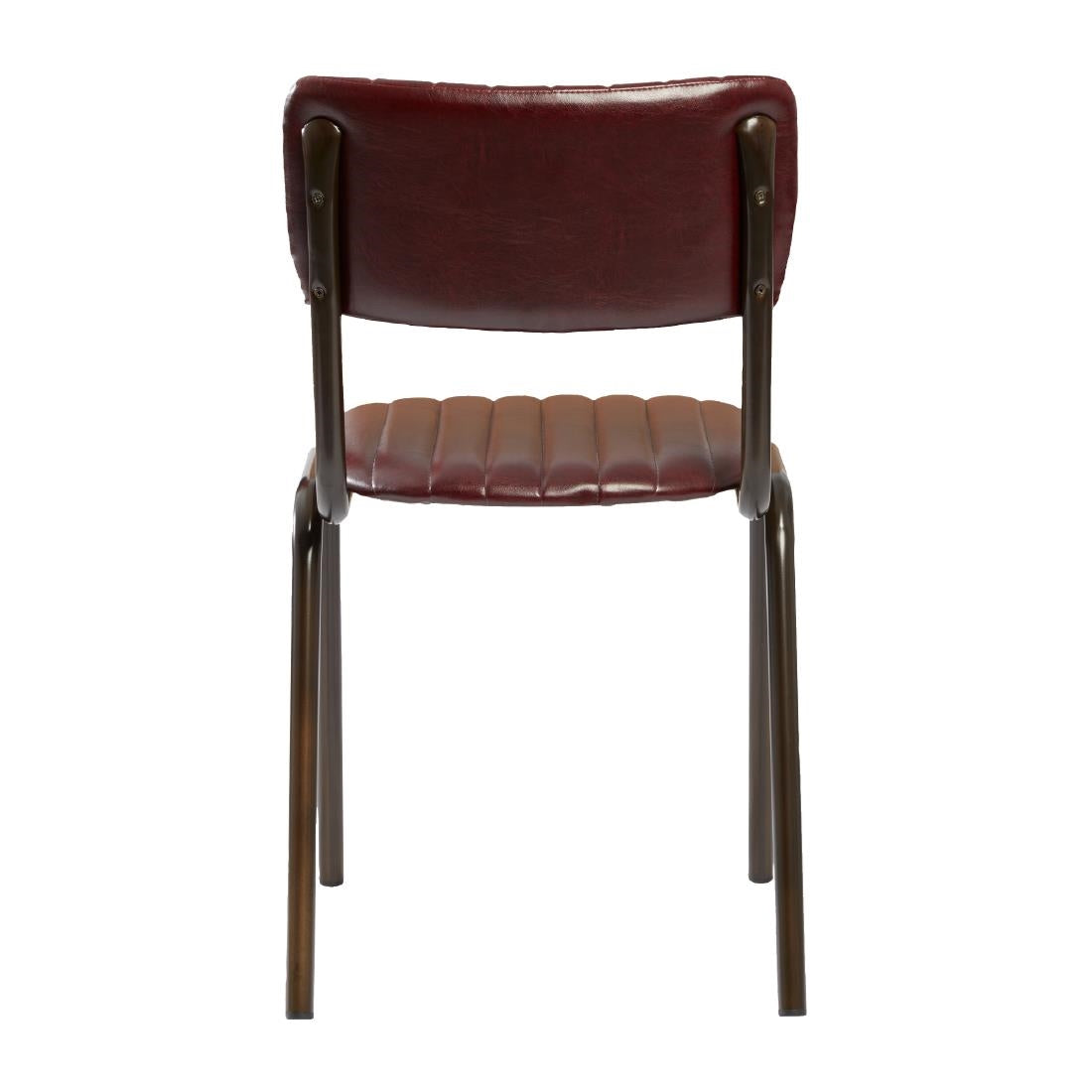 Tavo Stacking Side Chairs Vintage Red (2 Pack)