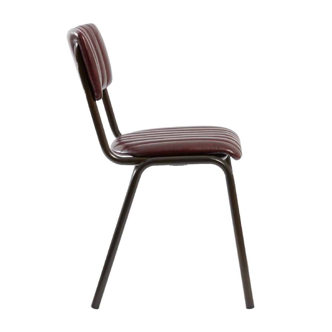 Tavo Stacking Side Chairs Vintage Red (2 Pack)