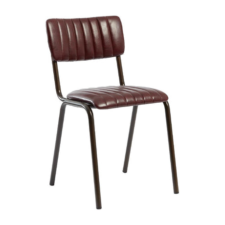 Tavo Stacking Side Chairs Vintage Red (2 Pack)