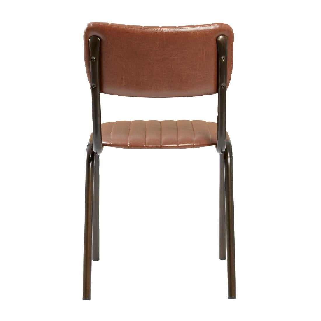Tavo Stacking Side Chairs Vintage Tan (2 Pack)