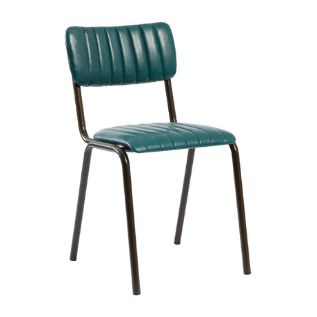 Tavo Stacking Side Chairs Vintage Teal (2 Pack)
