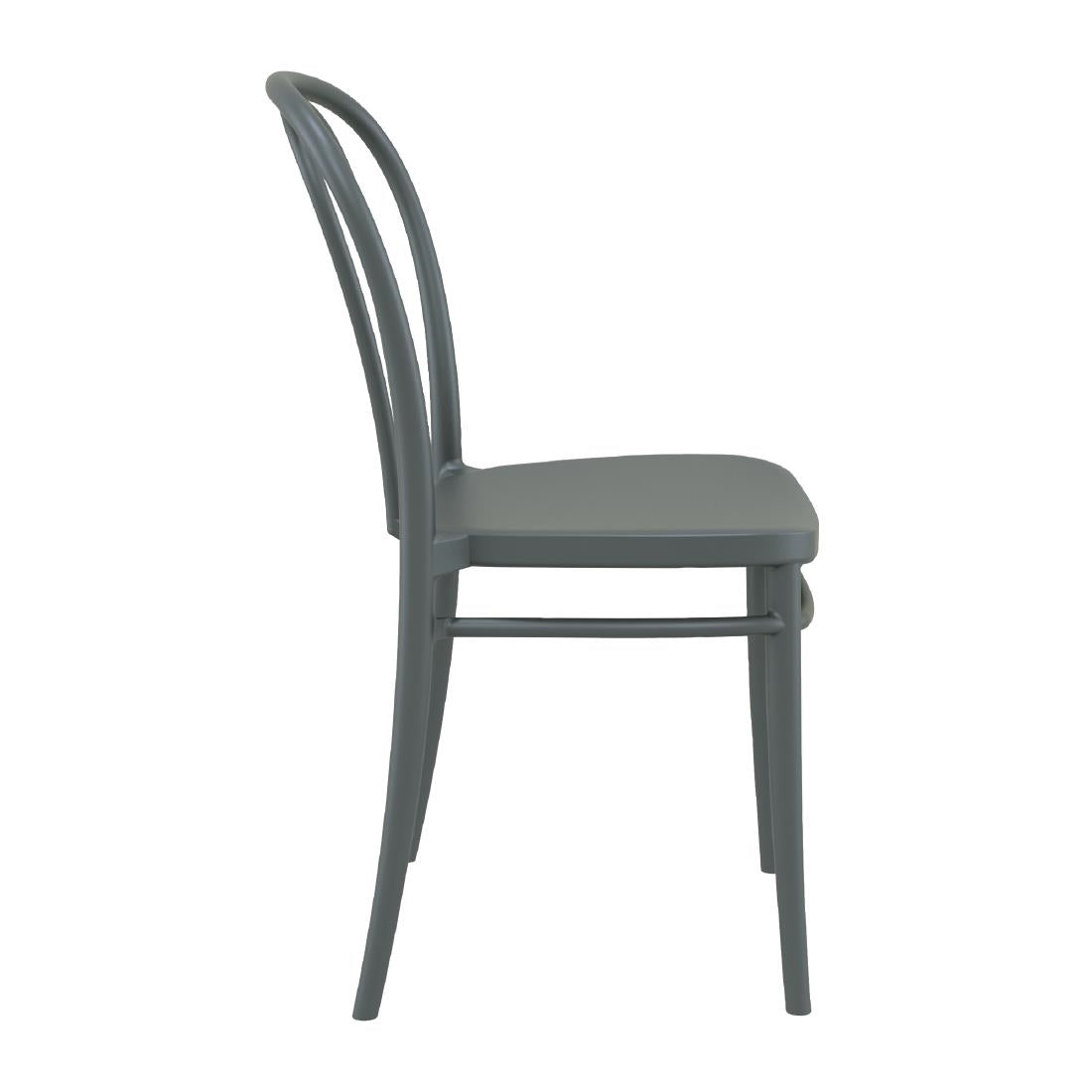 Victor Side Chairs Dark Grey (2 Pack)