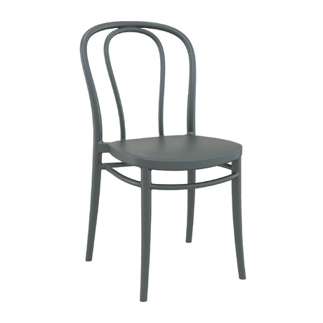 Victor Side Chairs Dark Grey (2 Pack)