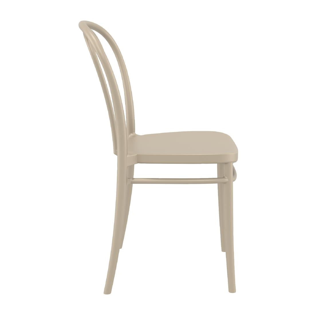 Victor Side Chairs Taupe (2 Pack)