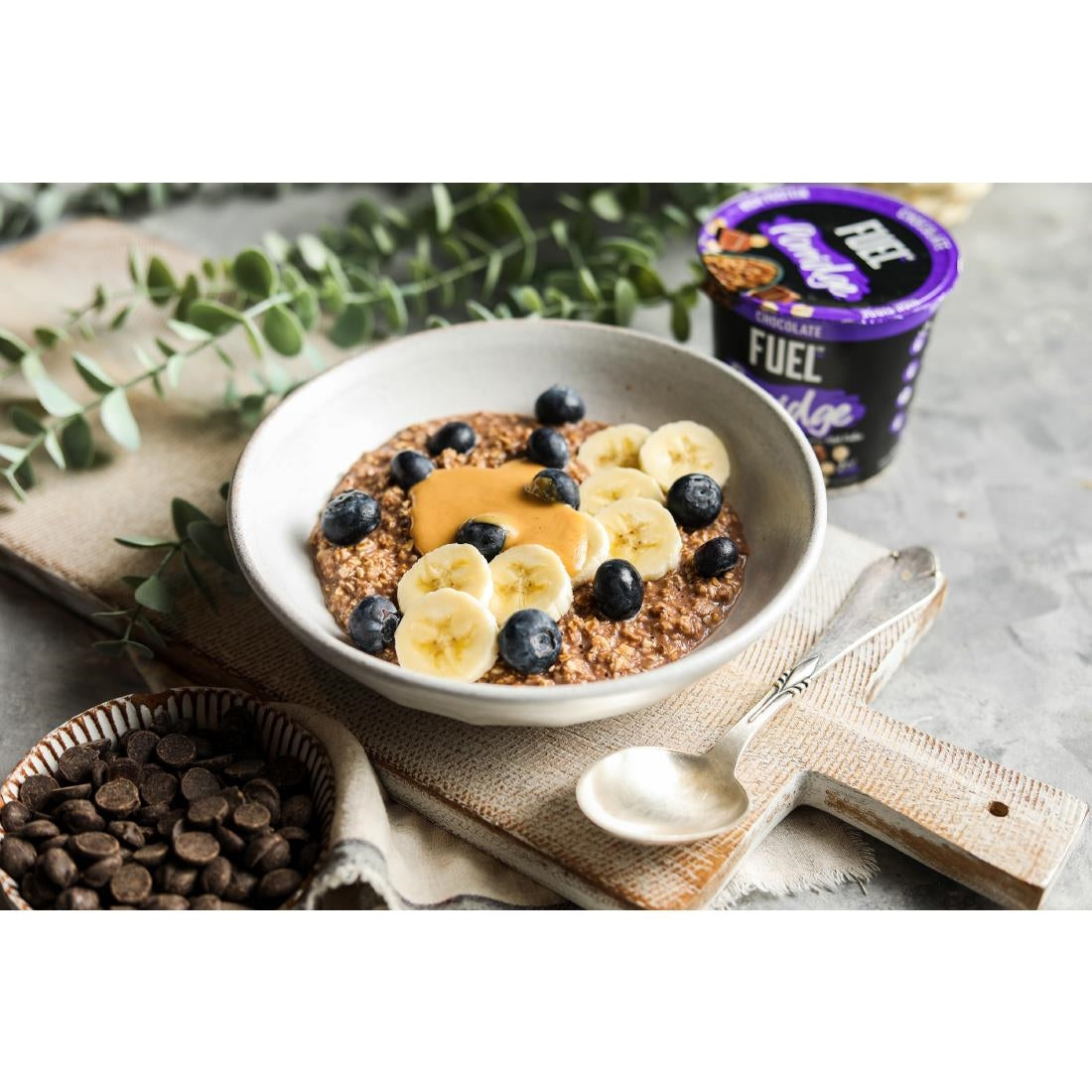 FUEL 10K Chocolate Porridge Pots 70g (8 Pack)