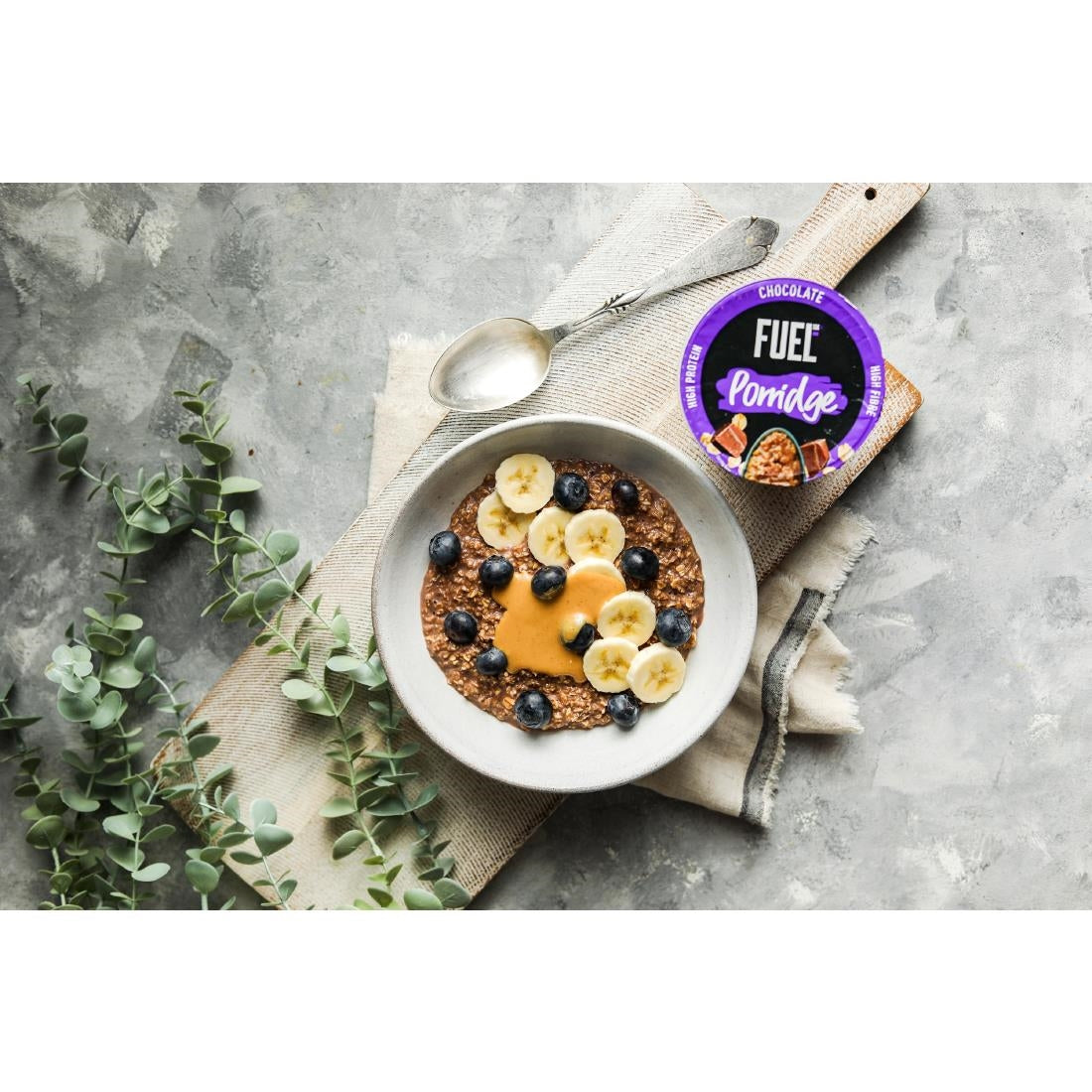 FUEL 10K Chocolate Porridge Pots 70g (8 Pack)