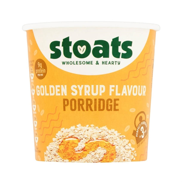 Stoats Golden Syrup Porridge Pots 60g (16 Pack)