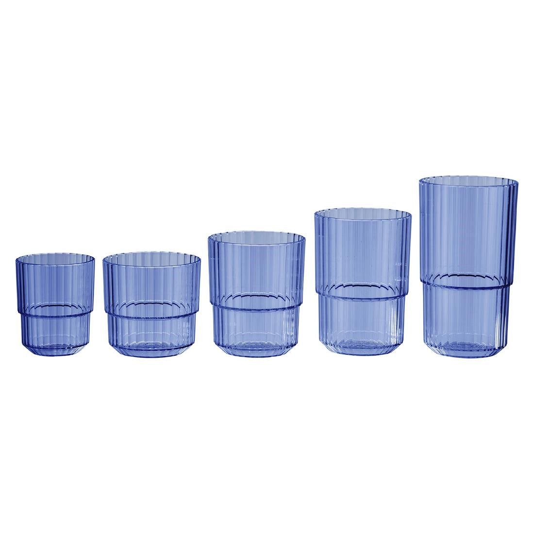 APS Linea Light Blue Drinking Cups 300ml (48 Pack)