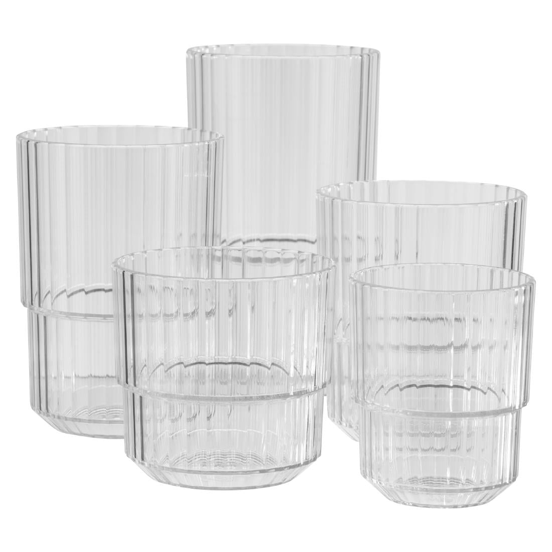 APS Linea Crystal Clear Drinking Cups 300ml (48 Pack)