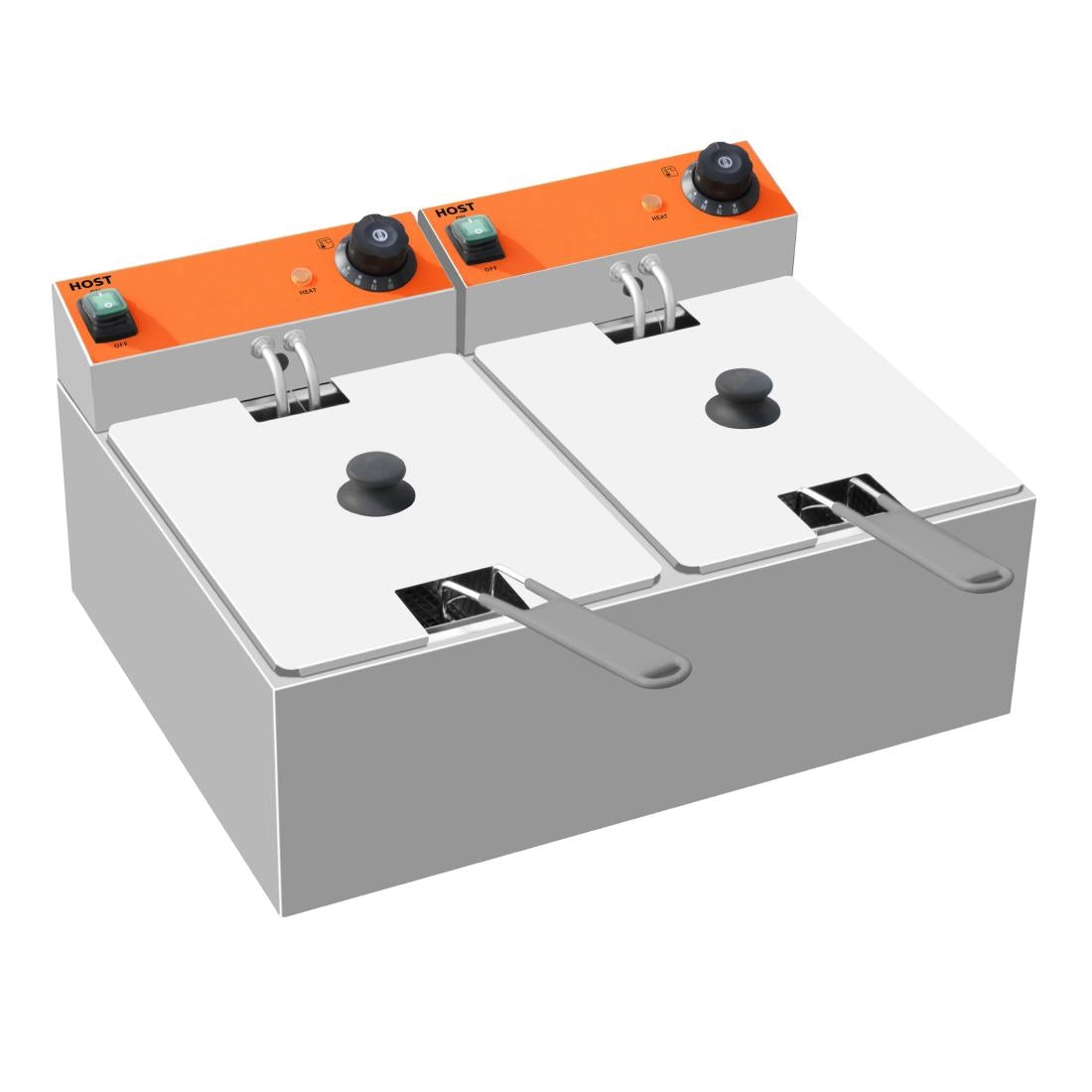 HOST Countertop Electric Fryer 2x 5Ltr HOST0575FD