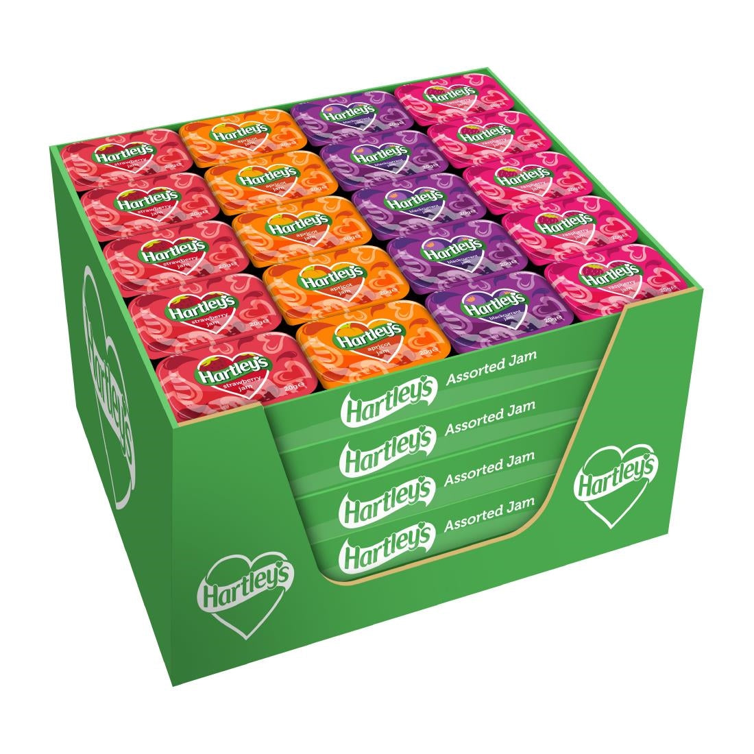 Hartley's Assorted Fruit Jams 20g (100 Pack)