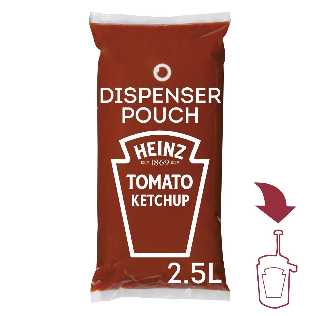 Heinz Sauce-O-Mat Tomato Ketchup (3x 2.5Ltr)