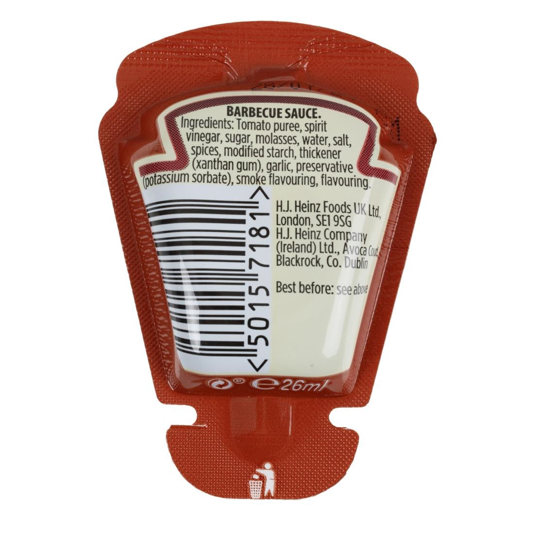 Heinz Classic BBQ SqueezMe! Sachets 26ml (70 Pack)
