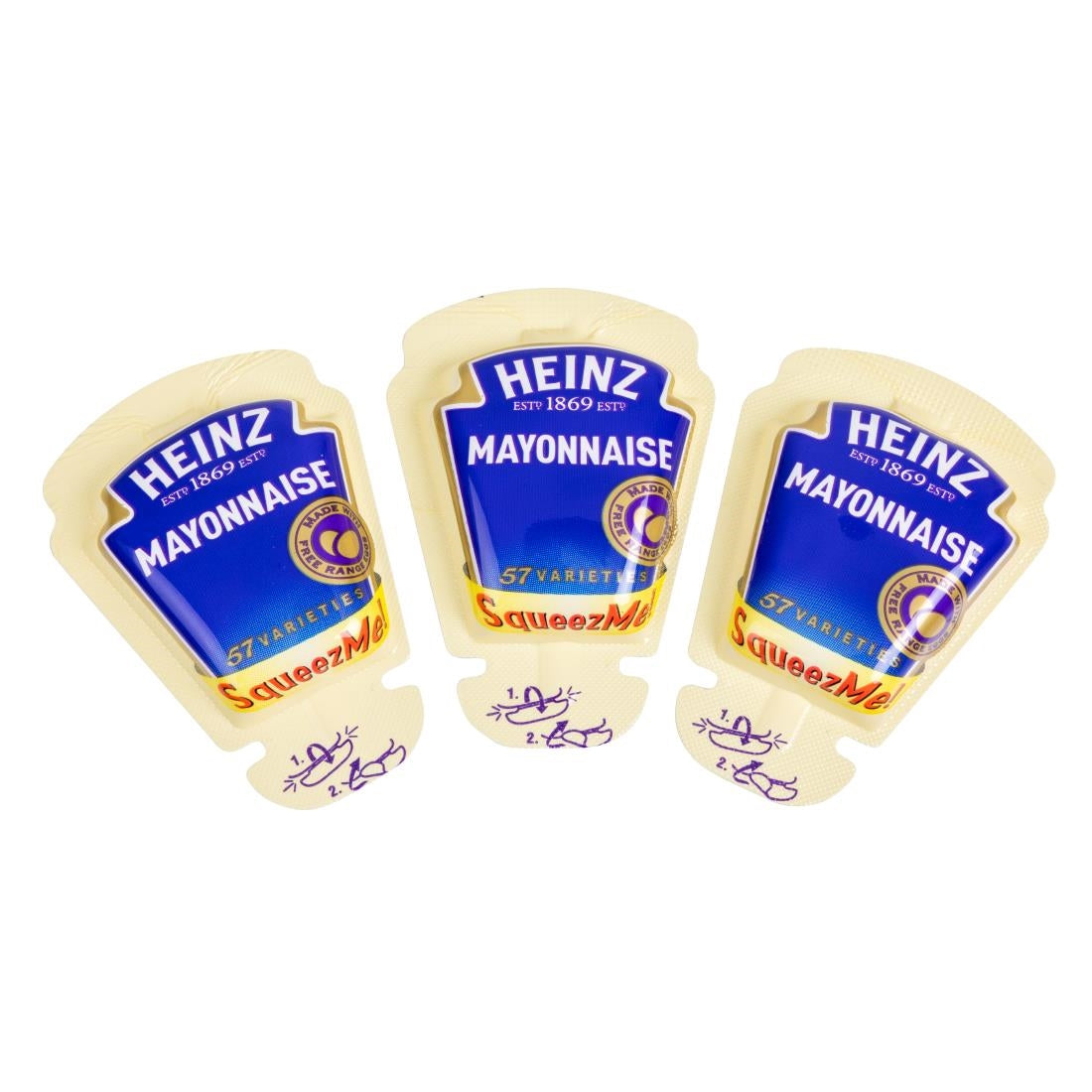 Heinz Mayonnaise SqueezMe! Sachets 26ml (70 Pack)