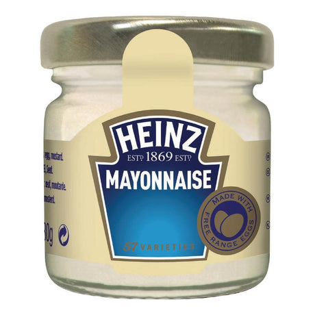 Heinz Mayonnaise Mini Glass Jars 33ml (80 Pack)