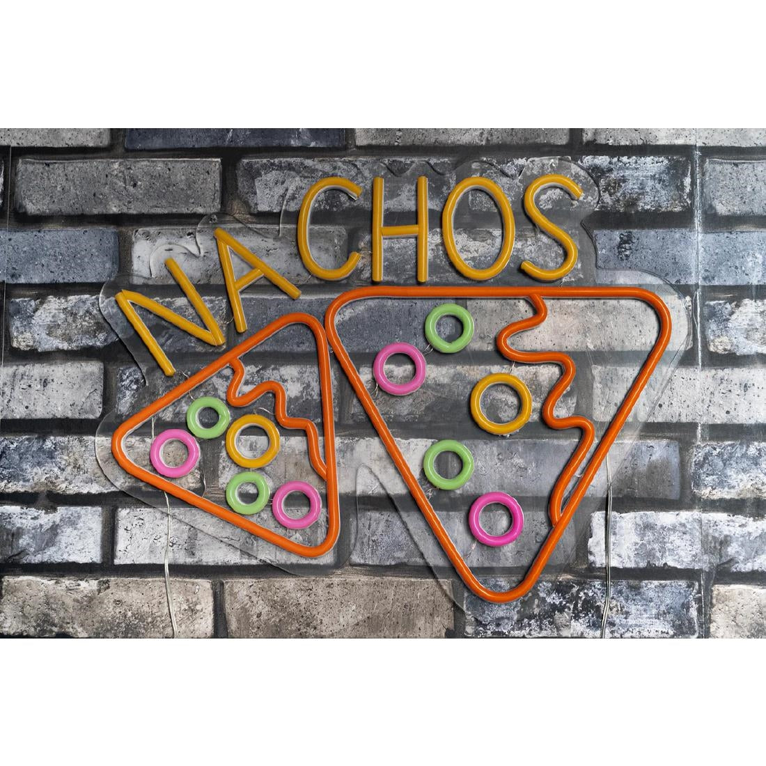 A1 Equipment Nachos Neon Style LED Light-up Sign A7695