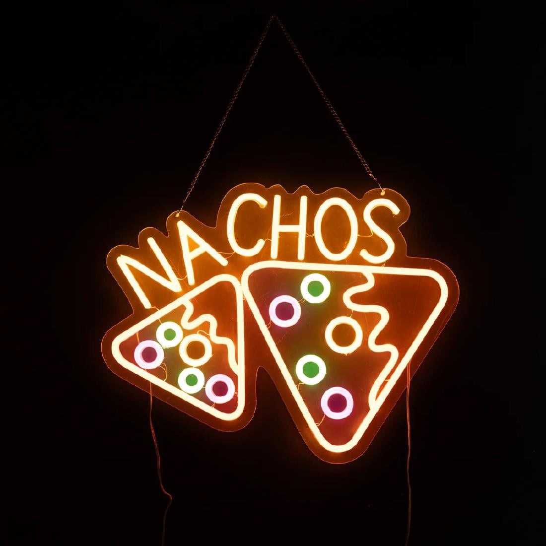 A1 Equipment Nachos Neon Style LED Light-up Sign A7695