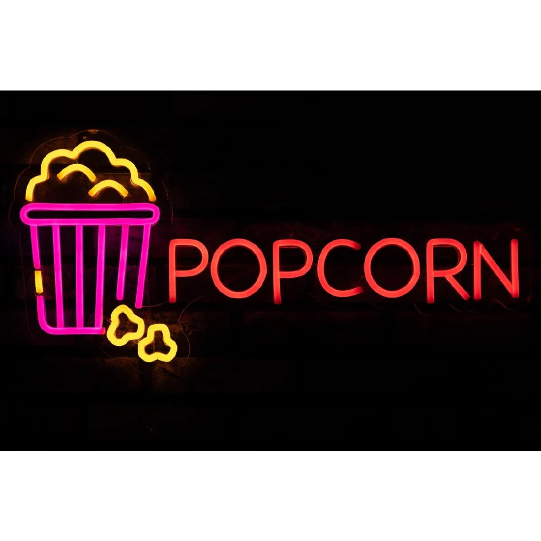 A1 Equipment Popcorn Neon Style LED Light-up Sign A7374