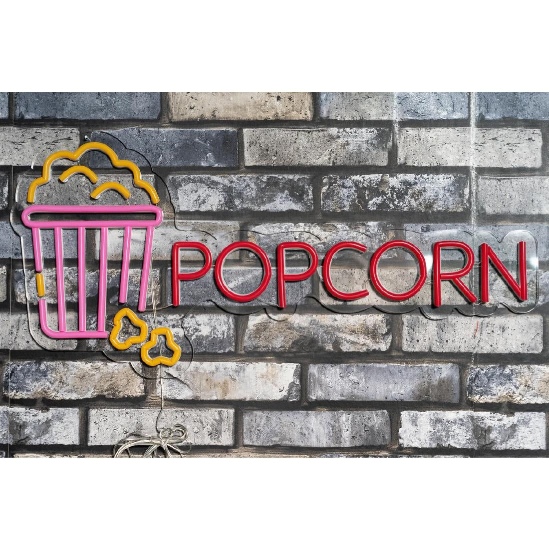 A1 Equipment Popcorn Neon Style LED Light-up Sign A7374